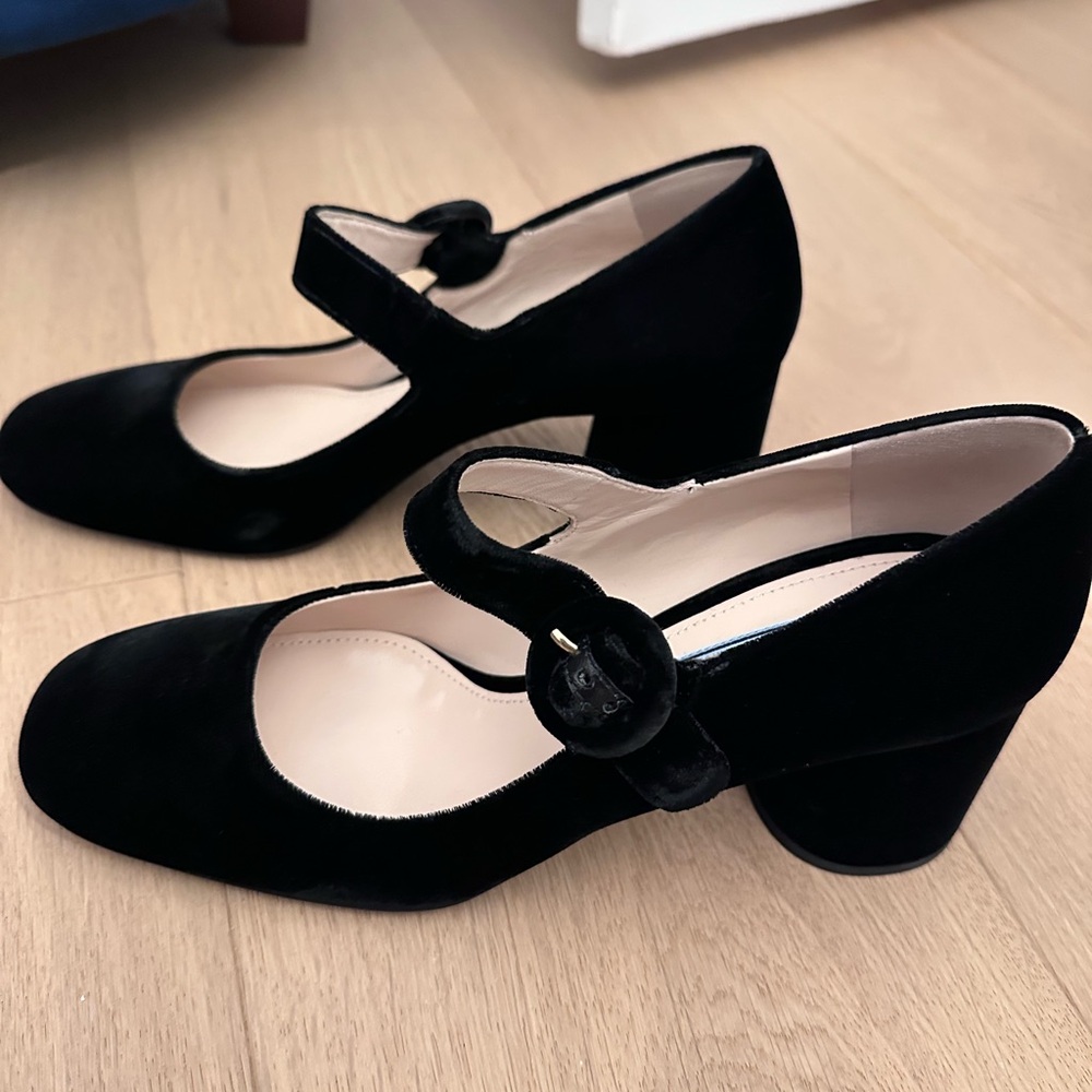 Prada Black Mary Jane Heels